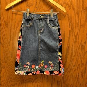 The Children's Place Floral Jean Skirt